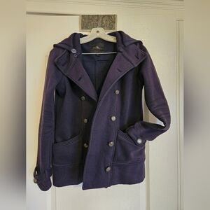 Navy Double-Breasted Pea Coat